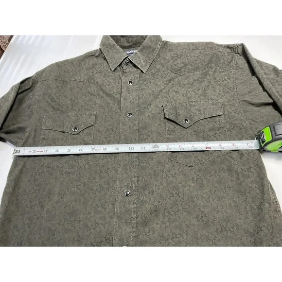 Panhandle Slim Long Sleeve Shirt Mens Sz Small Brown Cowboy Western Button Down - Picture 5 of 6